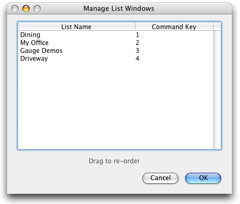 manage lists